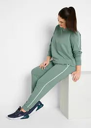 Tuta sportiva in puro cotone (set 2 pezzi), bonprix