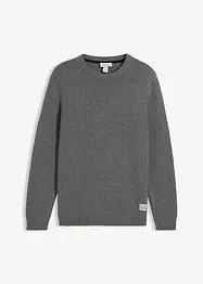 Maglione in filato fine con cotone riciclato, bonprix