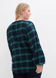 Blusa in flanella di puro cotone, bonprix