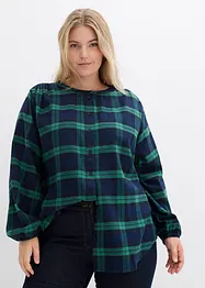 Blusa in flanella di puro cotone, bonprix