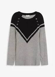 Maglione con bottoni, bonprix