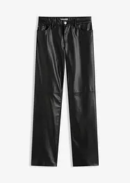 Pantaloni in similpelle con cinta comoda, bonprix