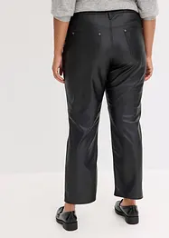 Pantaloni in similpelle con cinta comoda, bonprix