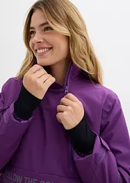 Giacca tecnica impermeabile da infilare con fodera in pile, bonprix