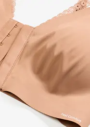 Reggiseno imbottito laser cut senza ferretto con chiusura anteriore Feel Comfort, bonprix