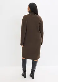 Abito in maglia a coste a collo alto, bonprix