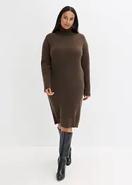 Abito in maglia a coste a collo alto, bonprix