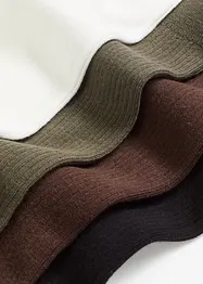 Calzini a coste con cotone biologico (pacco da 5 paia), bonprix