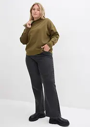 Felpa overzize effetto neoprene, bonprix