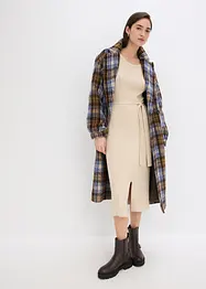 Abito in maglia a coste di misto viscosa fluente, bonprix