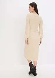 Abito in maglia a coste di misto viscosa fluente, bonprix