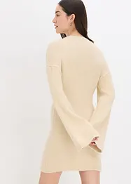 Abito corto in maglia misto lana, bonprix