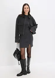 Abito corto in maglia misto lana, bonprix