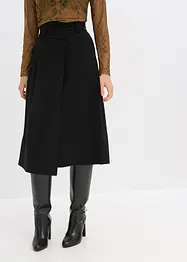 Gonna midi in misto viscosa, bonprix