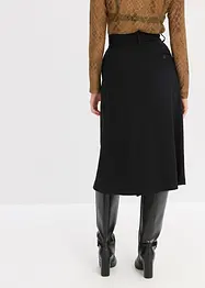 Gonna midi in misto viscosa, bonprix