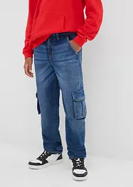 Jeans termici con fodera in jersey loose fit, straight, bonprix