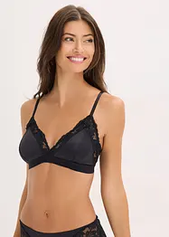 Bralette in materiale lucido, bonprix