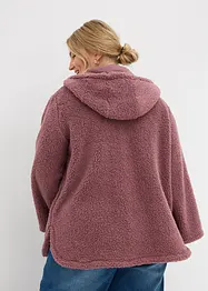 Giacca in pile teddy con spacchi laterali, bonprix