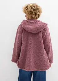 Giacca in pile teddy con spacchi laterali, bonprix
