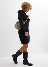 Abito in felpa di misto cotone, bonprix