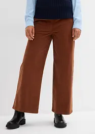 Pantaloni in velluto a coste con cinta comoda, vita alta, bonprix