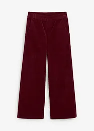 Pantaloni in velluto a coste con cinta comoda, vita alta, bonprix