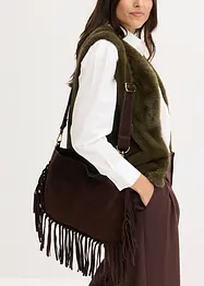 Borsa a tracolla in pelle, bonprix