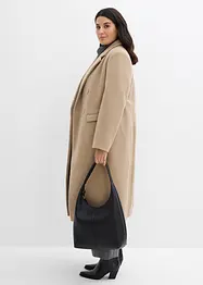 Cappotto doppiopetto in simil lana, bonprix