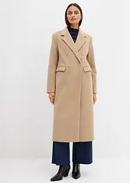 Cappotto doppiopetto in simil lana, bonprix