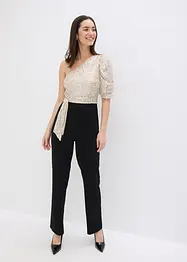 Top con paillettes, bonprix