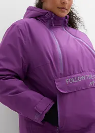 Giacca tecnica impermeabile da infilare con fodera in pile, bonprix
