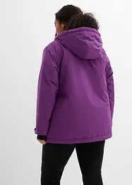 Giacca tecnica impermeabile da infilare con fodera in pile, bonprix