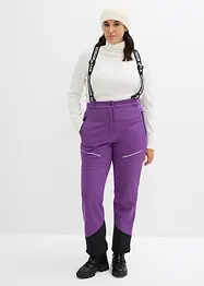 Pantaloni tecnici idrorepellenti in softshell elasticizzato, bonprix