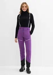 Pantaloni tecnici idrorepellenti in softshell elasticizzato, bonprix