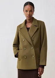 Caban in misto lana, bonprix