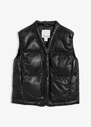 Gilet trapuntato in nappa d'agnello, bonprix