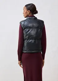 Gilet trapuntato in nappa d'agnello, bonprix