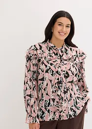 Camicetta di chiffon con volant, bonprix