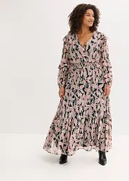 Abito di chiffon con volant, bonprix