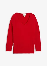 Maglione lungo oversize con spacchi ai lati, bonprix