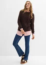 Maglione oversize con motivo a rombi, bonprix