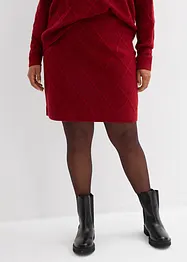 Gonna di maglia con motivo a rombi, bonprix