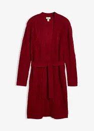 Maxi cardigan in maglia con motivo a rombi, bonprix