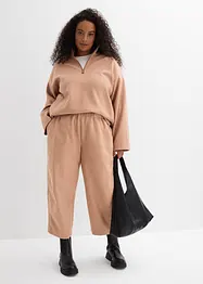 Pantaloni barrel in simil lana, bonprix