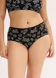 Culotte a vita alta con cotone biologico (pacco da 4), bonprix