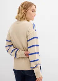 Maglione con motivo a righe strutturato, bonprix
