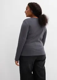 Maglia a maniche lunghe in puro cotone, bonprix