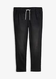 Jeans in tessuto felpato con elastico in vita regular fit, straight, bonprix