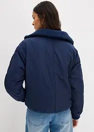 Giacca imbottita con bordi in maglia, bonprix