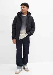 Giacca trapuntata invernale stile bomber con cappuccio, bonprix